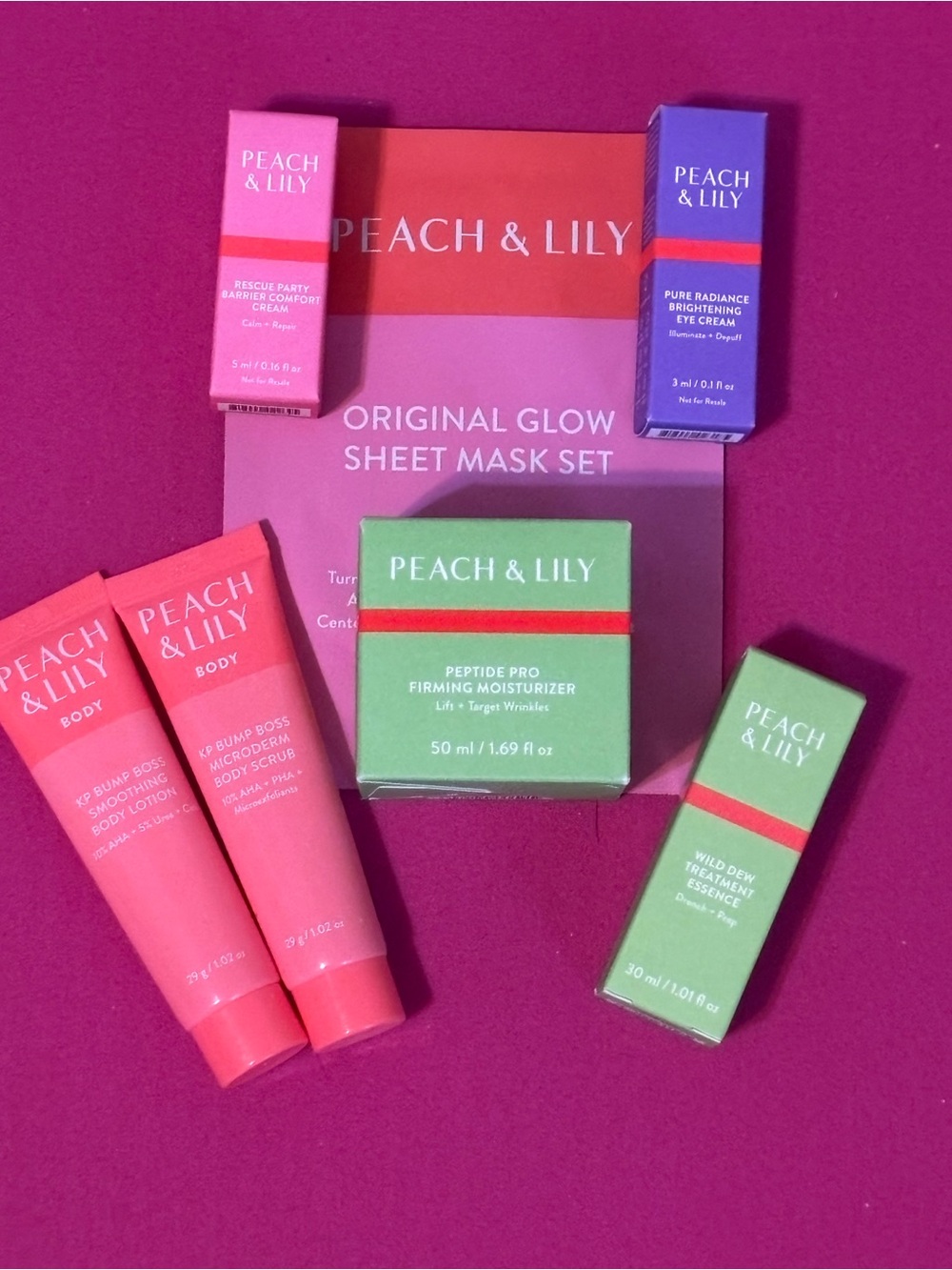 🍑 Peach & Lily Peptide Pro Firming Moisturizer, FULL SIZE with 3 Piece Gift NWT - Picture 3 of 4